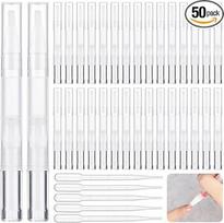 50 tuščių 3 ml talpos nagų aliejaus rašiklių su 5 pipetėmis, tušti nagų aliejaus rašikliai, lengvai pripildomi jojobos aliejaus / nagų aliejaus / plaukų aliejaus, pakartotinai pripildomas kosmetikos indelis