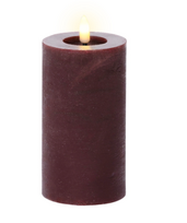 Elektrinė LED dekoracija LUMINEO ŽVAKĖ, IP20, t.violetinės sp., 2 x AAA (neįeina), 15 cm