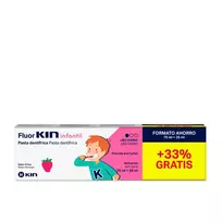 FLUORKIN VAIKŲ dantų pasta #braškių 75 + 25 ml