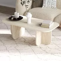 Kavos staliukas, Hanah Home, Becaj, travertinas, 120 x 41,4 x 60
