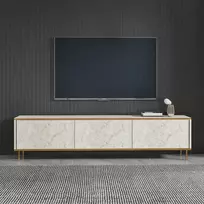 TV stovas, Hanah Home, Imaj, Travertinas Auksinis, 180 x 45,2 x 35