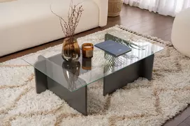 Kavos staliukas, Hanah Home, Flavio, antracitas, 105 x 30 x 65