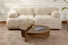 Kavos staliukas, Hanah Home, Orion, Riešutas, 90 x 30 x 60