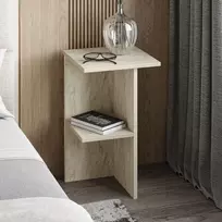 Naktinis staliukas, Hanah Home, Leray, Travertinas, 36 x 60 x 36