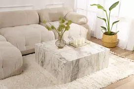 Kavos staliukas, Hanah Home, Prizma, frezijos marmuras, 90 x 35 x 90
