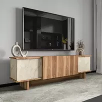 TV stovas, Hanah Home, Diana, Travertinas Riešutas, 180 x 50 x 33