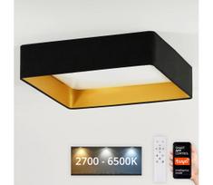 Brilagi-LED Dimeriuojamas šviestuvas VELVET SQUARE LED/36W/230V Wi-Fi Tuya+nuotolinis valdymo pultelis juodas