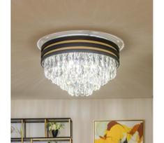Brilagi - LED krištolinis lubinis šviestuvas VELURE 5xE14/40W/230V juodas