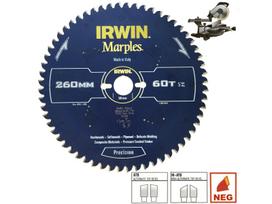 Pjovimo diskas medienai Irwin Marples; 250x2,5x30,0 mm; Z60