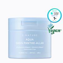 Drėkinantys, raminantys ir vėsinantys toniko diskeliai "Aqua Oasis Panthealan Calming Pad", S.Nature, 60  vnt, 190 ml.