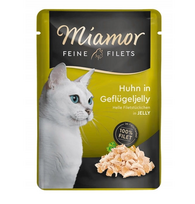 Miamor Feine Filets - drėgnas kačių maistas vištiena paukštienos drebučiuose 100g