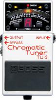 "Boss Tu-3" chromatinio derintuvo pedalas