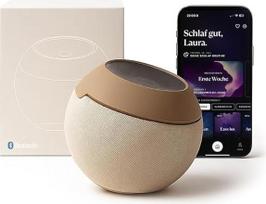 "Loume" miego pagalba su raudona miego šviesa, kvėpavimo technologija ir meditacija, natūraliais garsais ir baltuoju triukšmu, valdoma programėle, skirta geresniam miegui, streso mažinimui ir vidinei ramybei vakare