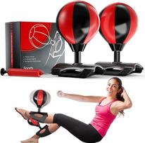 "LUCYLANKER Sit Up Boxing ReflexBall", "Punching Ball Leg Adults", "Boxing Ball Leg", pilvo treniruoklis su pompa, rankų treniruoklis namams, puiki dovana fitneso mėgėjams (2 vnt.)