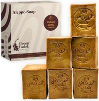 GREEN FADEL Aleppo originalus muilas 6 x 200 g (prabangus) 40 % lauro aliejaus, 60 % alyvuogių aliejaus, alyvuogių aliejaus muilas, pagrindinis muilas, natūralus muilas, rankų darbo, veganiškas