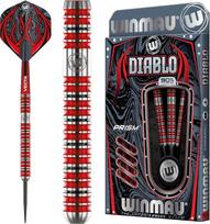 WINMAU Diablo profesionalios volframo strėlės su plieniniais antgaliais ir koteliais (bangos)