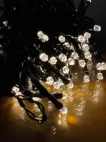Elektrinė LED girlianda LUMINEO DURAWISE BASIC, IP44, šiltai baltos sp, 8 rež, 3xAA, 14,3m