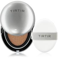 TIRTIR Mask Fit Aura Cushion Mini drėkinamasis makiažo pagrindas kempinėlėje skaistinamojo poveikio atspalvis 43N Deep Cocoa 4.5 g
