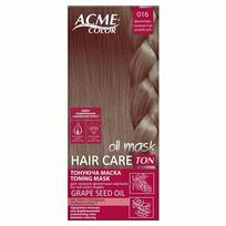 Atspalvį suteikianti plaukų kaukė su laminavimo efektu ACME COLOR HAIR CARE TON OIL MASK Nr. 016