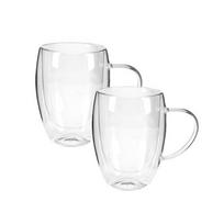 Dvigubo stiklo puodelių rinkinys AXENTIA, 300 ml, 2 vnt.