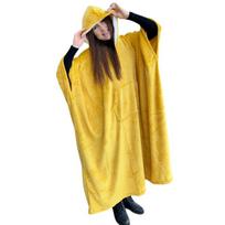 Ilgas dvigubo audinio pledo bliuzonas Saitdress, geltonas, Universalus