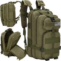 Karinio stiliaus XL kuprinė, 38l, žalia