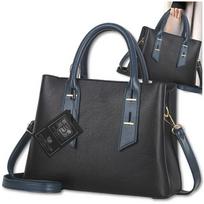 Moteriška odinė rankinė BAD&BAGS, juoda