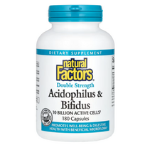 Natural Factors Acidophilus & Bifidus 10 Billion 180 caps