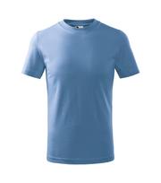 Vaikiški Marškinėliai MALFINI Basic 138 Sky blue 160g/m2