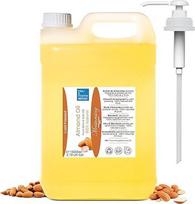 "Bleu & Marine Bretania" - natūralus šalto spaudimo migdolų aliejus, 10000 ml | Nerafinuotas, be GMO | Strijų prevencija | Makiažo valiklis | Plaukų atstatymas, oranžinis