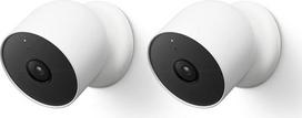 "Google Nest Cam Twin Pack" - išmanioji vidaus ir lauko stebėjimo kamera 1080p G3AL9 Snow, 2 vnt. (1 pakuotė)