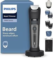 "Philips" barzdos kirptuvas 7000 serija - savaime galandantys metaliniai peiliukai, 40 ilgio nustatymų, "BeardSense" technologija, plaukų rinktuvas, 100 % atsparus vandeniui, įkrovimo stotelė, laikymo dėklas, modelis BT7660/15