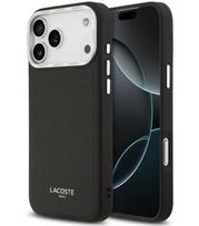 Juodas dėklas Apple iPhone 17 Pro Max telefonui "Lacoste PU Leather Champs Elysees MagSafe Case"