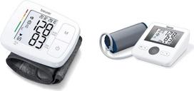 Beurer BC 21 Wrist Blood Pressure Monitor with Voice Output in German, English, French, Italian or Turkish & BM 27 Upper Arm Blood Pressure Monitor with Cuff Seat Control