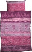 Flanelinė patalynė Indi 135 cm x 200 cm Berry Pink Oriental Ornaments Borders Bedding Set Modern Country House Italian Flair So Hip...