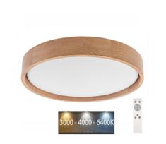 Brilagi - Dimeriuojamas LED lubinis šviestuvas MANAROLA LED/24W/230V ąžuolas + nuotolinis pultas