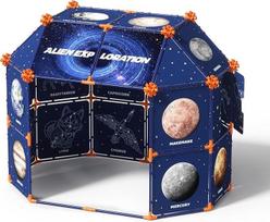 KOALA DIARY Astronominė žaidimų palapinė vaikams, kosmoso atradimų palapinė su žvaigždynais ir planetomis, vidaus ir lauko 120 x 85 x 98 cm, nuo 3 metų