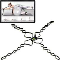 SISSEL® OCTOCORE naujoviška 3D juosta, viso kūno ir giliųjų raumenų treniruotė, lanksti pilatesui ir jogai, idealiai tinka kelionėms, tvirta medžiaga, pridedamas pratimų vaizdo įrašas, spalva: Antracitas/geltona