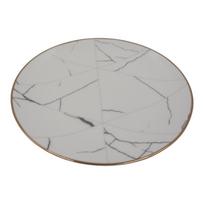 Keraminė lėkštė su marmuro raštu, 20,5 cm