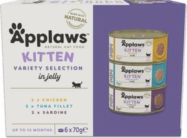 Applaws - Multipack Kitten Variety Jelly Selection - 6x70g
