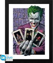 Dc Comics - Framed print The Joker Haha Cards (30x40) x2