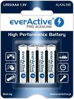 Everactive BATTERIES LR03/AAA PRO ALKALINE BLISTER 4 PCS