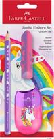 Faber-Castell - Pencil Set Unicorn Jumbo GP + Accessories (111528)