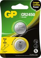 Gp Batteries GP - Lithium Cell Battery CR2450, 3V, Safety Seal, 2-pack
