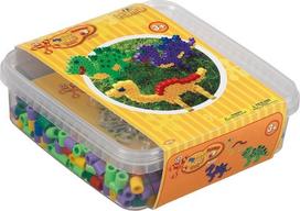 Hama Beads Hama - Maxi  Beads  - 600 beads and 1 pegboard in box - Dinosaur (8742)