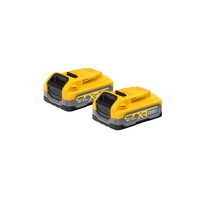 DCBP318S2-XJ DEWALT.Akumuliatorius 18V 3,5Ah POWERSTACK DCBP318S2 2vnt.