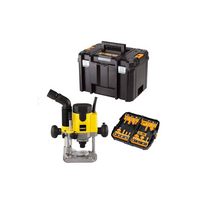 DW621KTX-QS DEWALT.ROUTER 1100W DW621KTX + FREZŲ RINKINYS