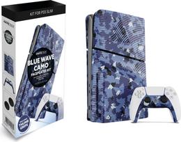 Maxx Tech PS5 Slim Faceplates + Controller Faceplates - Blue Wave Camo