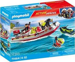 Playmobil Figures set Action Heroes 71464 Fireboat with Aqua Scooter