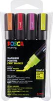 Posca - PC5M - Medium Tip Pen - Neon colors, 4 pc
